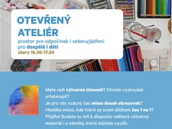 Leták otevřený ateliér větší
