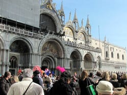 Pohled na památky v Benátkách