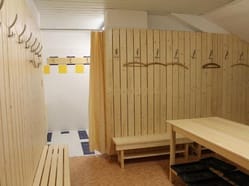 Sauna ve sportovním areálu Sedlčany