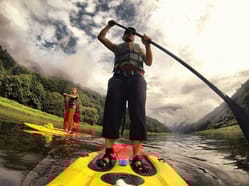 Paddleboard kurz pro začátečníky + na elektrokoloběžkách zpět