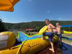 Slide v Junior Campu Nová Živohošť - 60 metrů dlouhá skluzavka