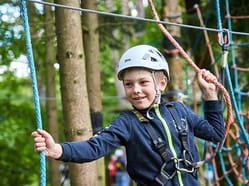 Dětský lanový park v areálu Slověnický mlýn Lišov