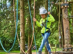 Dětský lanový park v areálu Slověnický mlýn Lišov