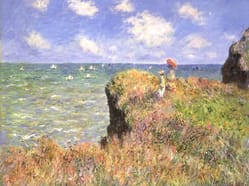 Claude Monet: Procházka po útesech v Pourville