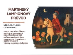 Martinský lampionový průvod v Horních Dunajovicích