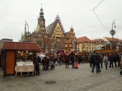 Vánoční trhy ve Wroclawi.