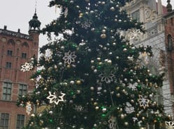 Vánoční strom v Gdaňsku.