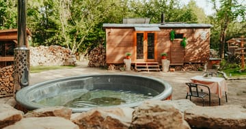 Kouzelná maringotka u CHKO Blaník s privátním wellness