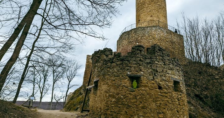 Zřícenina hradu Cimburk u Koryčan
