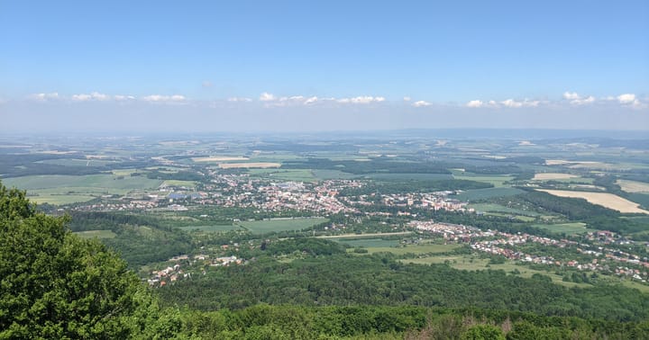 Výhled z rozhledny na Svatém Hostýně