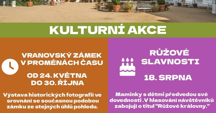 Růžové slavnosti na Vranovském zámku