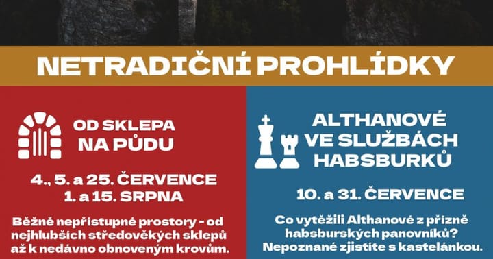 Atmosféra nočního Vranovského zámku