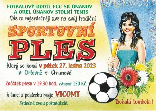 Sportovní ples v Únanově