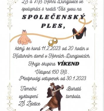 Společenský ples Horní Dunajovice