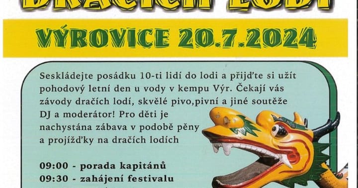 Festival dračích lodí Výrovice