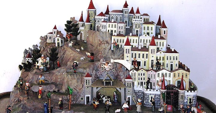 Jesličky z východních Čech, 19. století. Ilustrační foto.