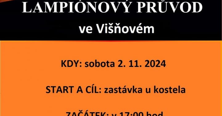 Lampionový průvod a Halloweenská párty ve Višňovém