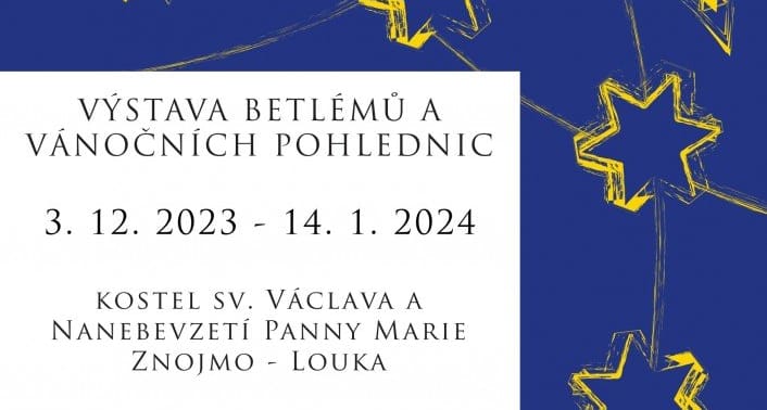 Výstava betlémů a vánočních pohlednic v Louce
