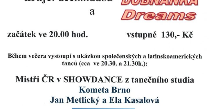 Společenský ples obce Jiřice u Miroslavi