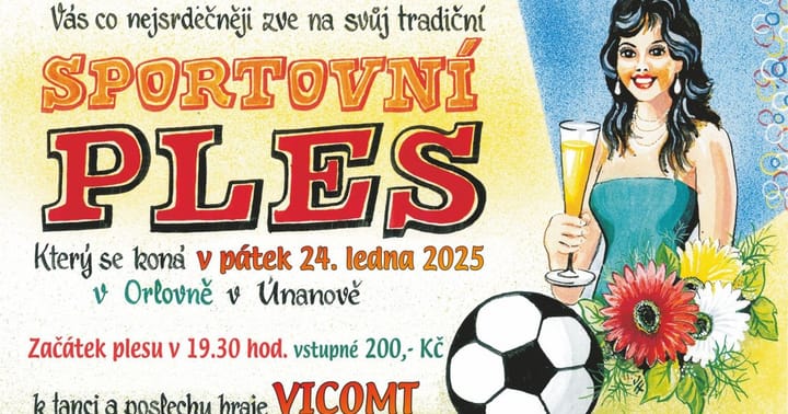 Sportovní ples v Únanově