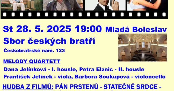 Slavné filmové melodie v Mladé Boleslavi