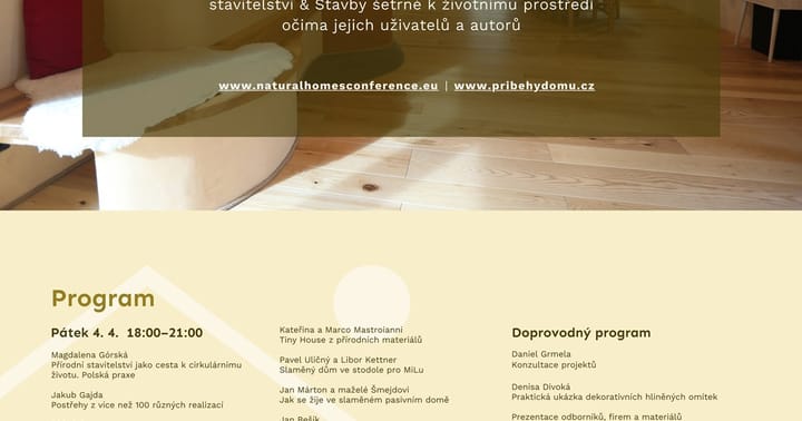 Natural Homes Conference & Příběhy domů