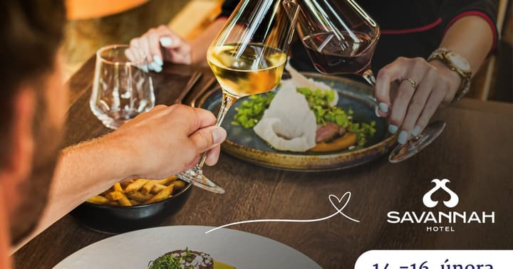Valentýnské menu v Hotelu SAVANNAH