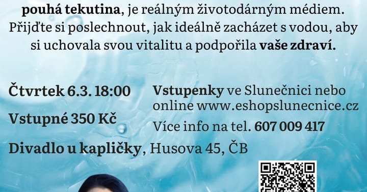 ŽIVÁ VODA - klíč k vitalitě a zdraví vody
