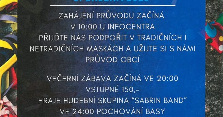 Fašank v Hevlíně