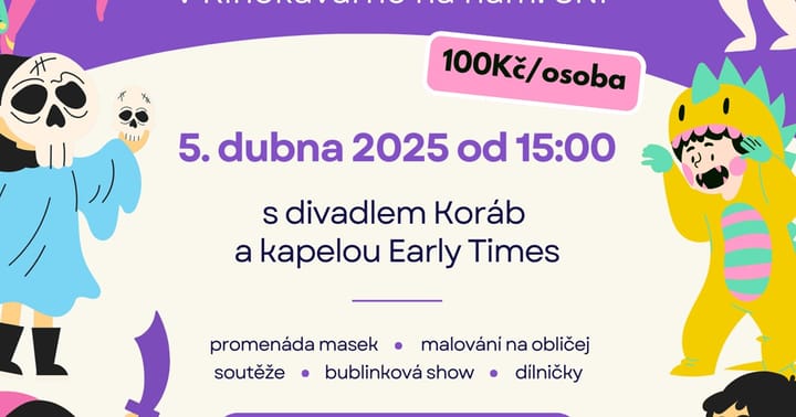 Dětský karneval s divadlem Koráb