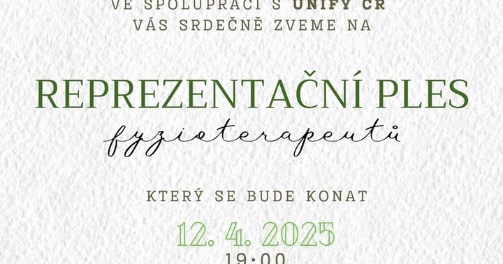 Reprezentační ples fyzioterapeutů 2025