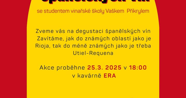 Večer plný španělských vín v kavárně ERA