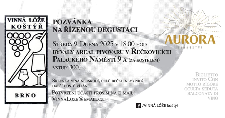 Řízená degustace Vinařství Aurora
