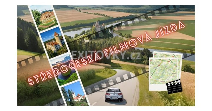 Středočeská filmová jízda - autoexitovka po krásách středních Čech