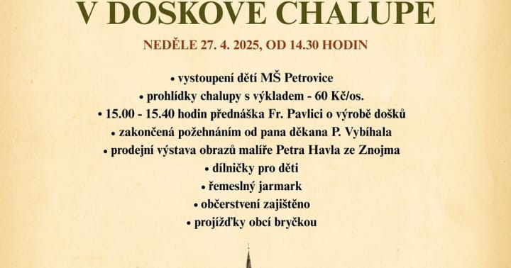 Zahájení sezóny v Doškové chalupě v Petrovicích