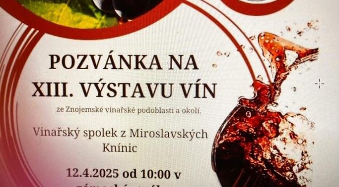 Výstava vín v Miroslavských Knínicích