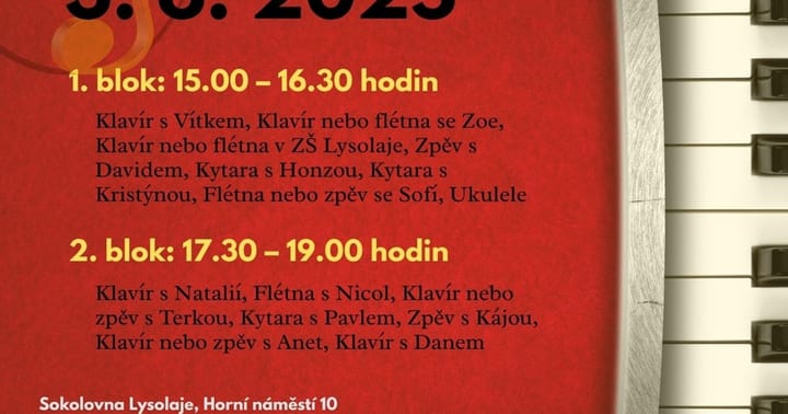 Závěrečný koncert DDM Suchdol