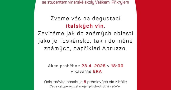 Večer plný italských vín