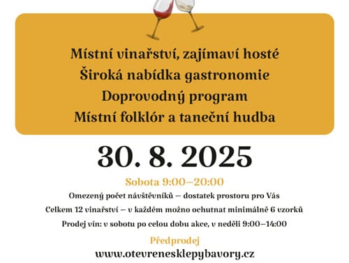 Otevřené sklepy Bavory