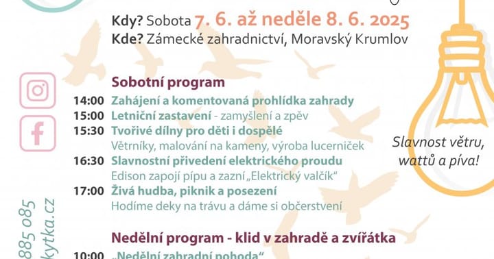 Víkend otevřených zahrad v Moravském Krumlově