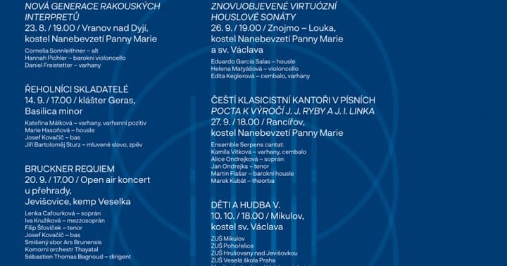 Silberbauerovo hudební Podyjí – Sonáty A. Vivaldiho