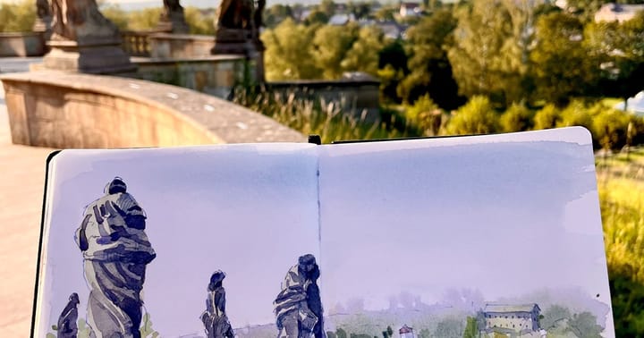 Vernisáž workshopu URBAN SKETCHING s Jitkou Nejedlou