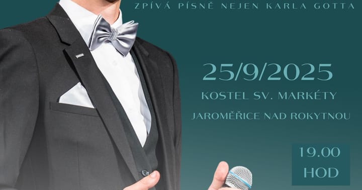 Kristián Šebek zpívá písně nejen Karla Gotta