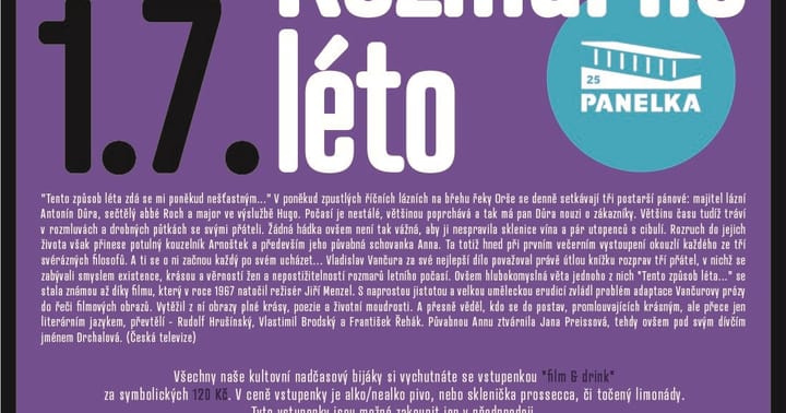 LETNÍ KINO & KULTOVKY na Panelce: Rozmarné léto