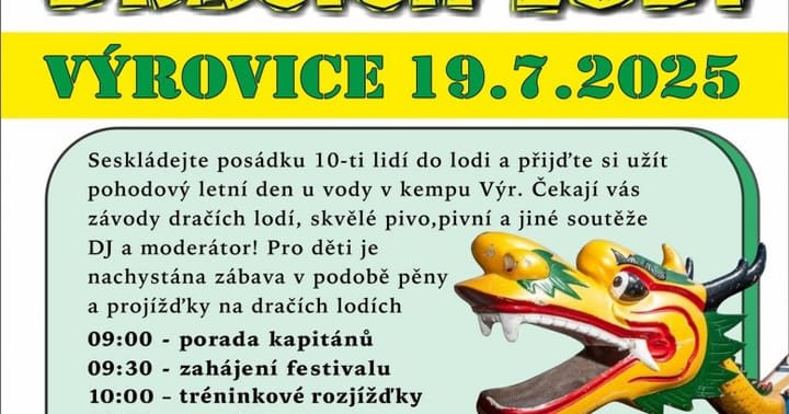 Festival dračích lodí Výrovice