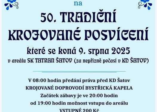 Tradiční krojované posvícení v Šatově