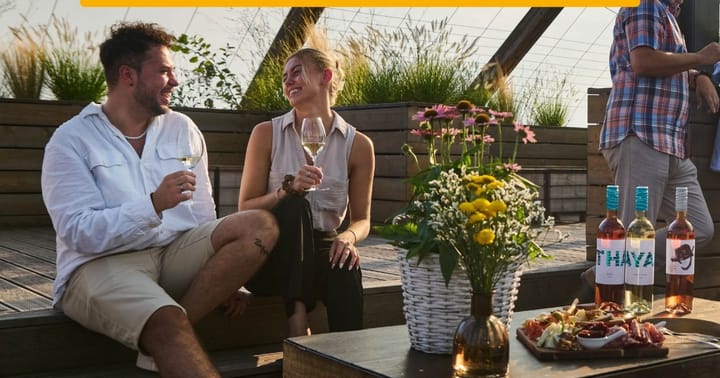 Wine & Tapas na střeše Vinařství THAYA