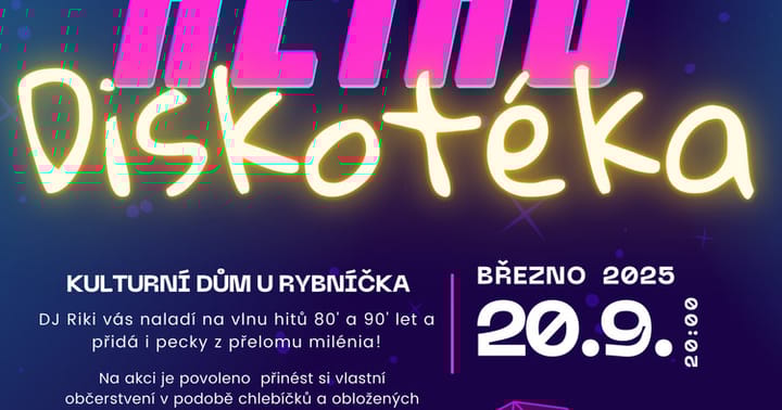 Retro disko Březno září