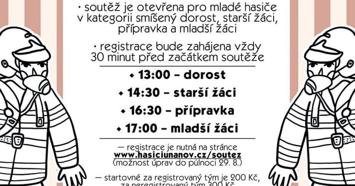 Soutěž mladých hasičů o pohár koupaliště Pohoda