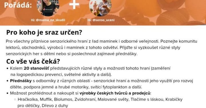 Sraz senzorického hraní